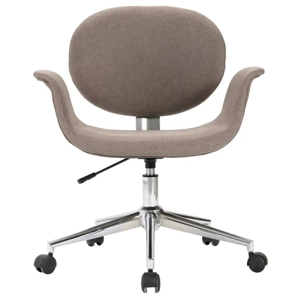 Swivel Office Chair Taupe Fabric 3054829