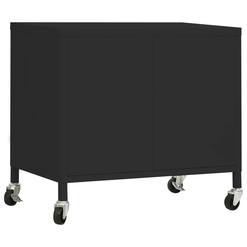 Storage Cabinet Black 60x35x56 cm Steel 336268