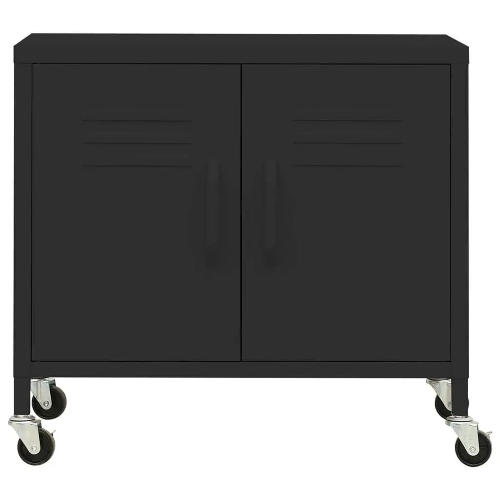 Storage Cabinet Black 60x35x56 cm Steel 336268