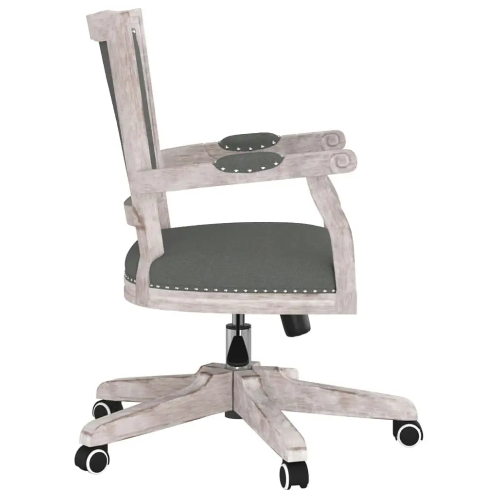 Swivel Office Chair Dark Grey Fabric 344479