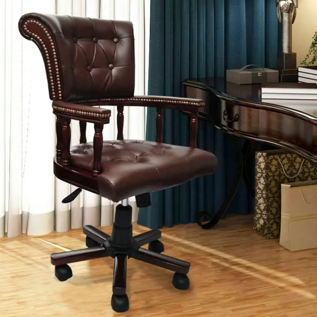 Swivel Office Chair Brown 20042