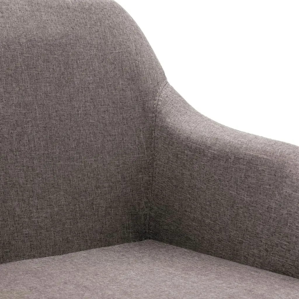 Swivel Office Chair Taupe Fabric 278514