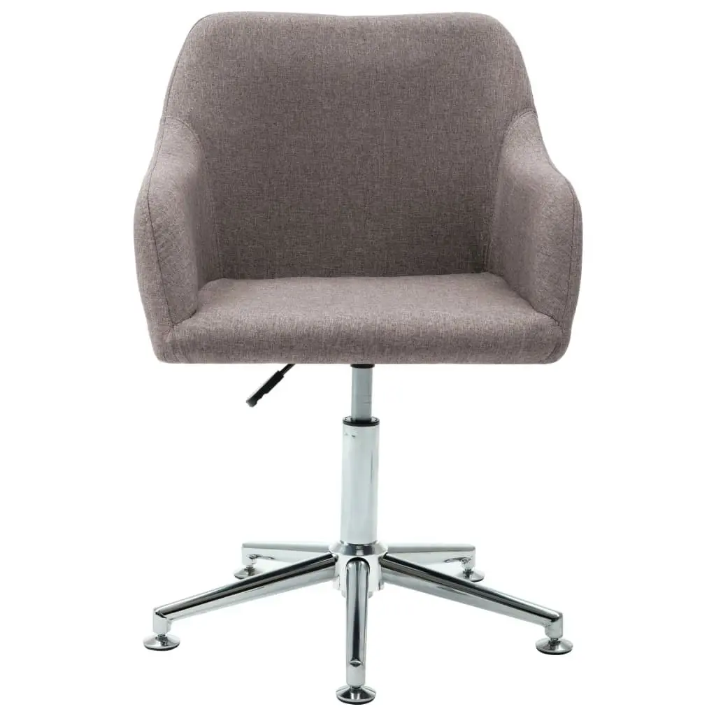 Swivel Office Chair Taupe Fabric 278514