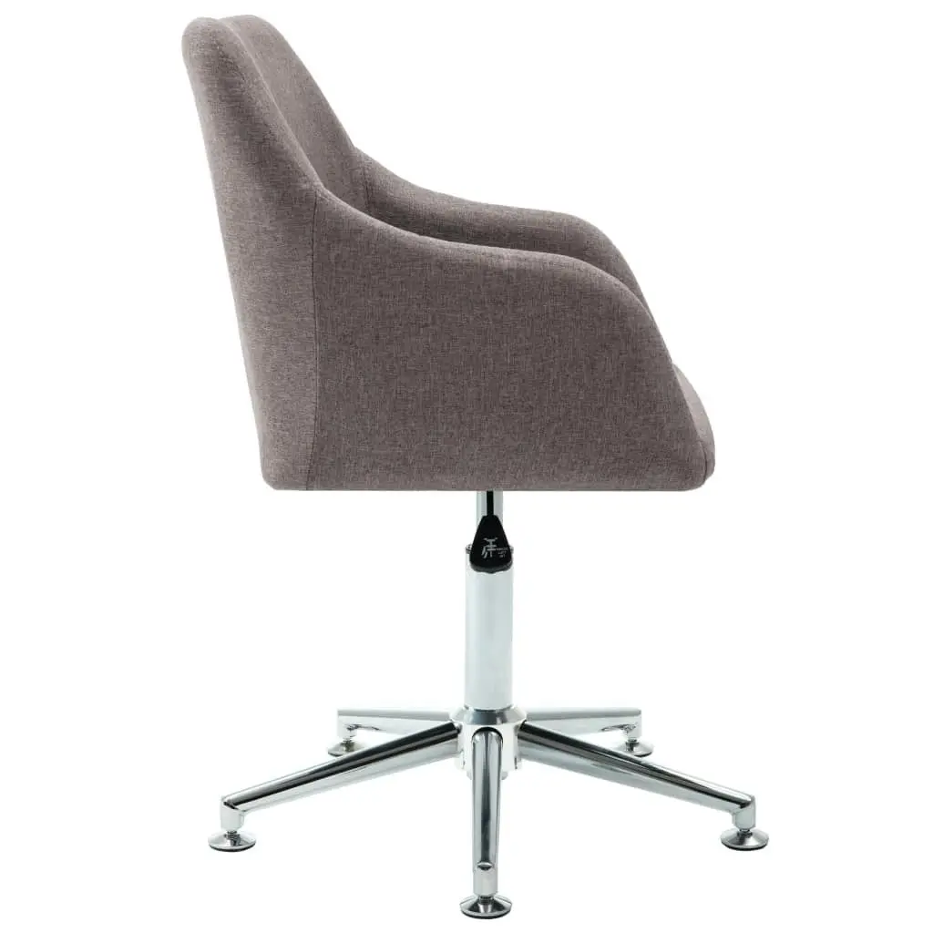 Swivel Office Chair Taupe Fabric 278514