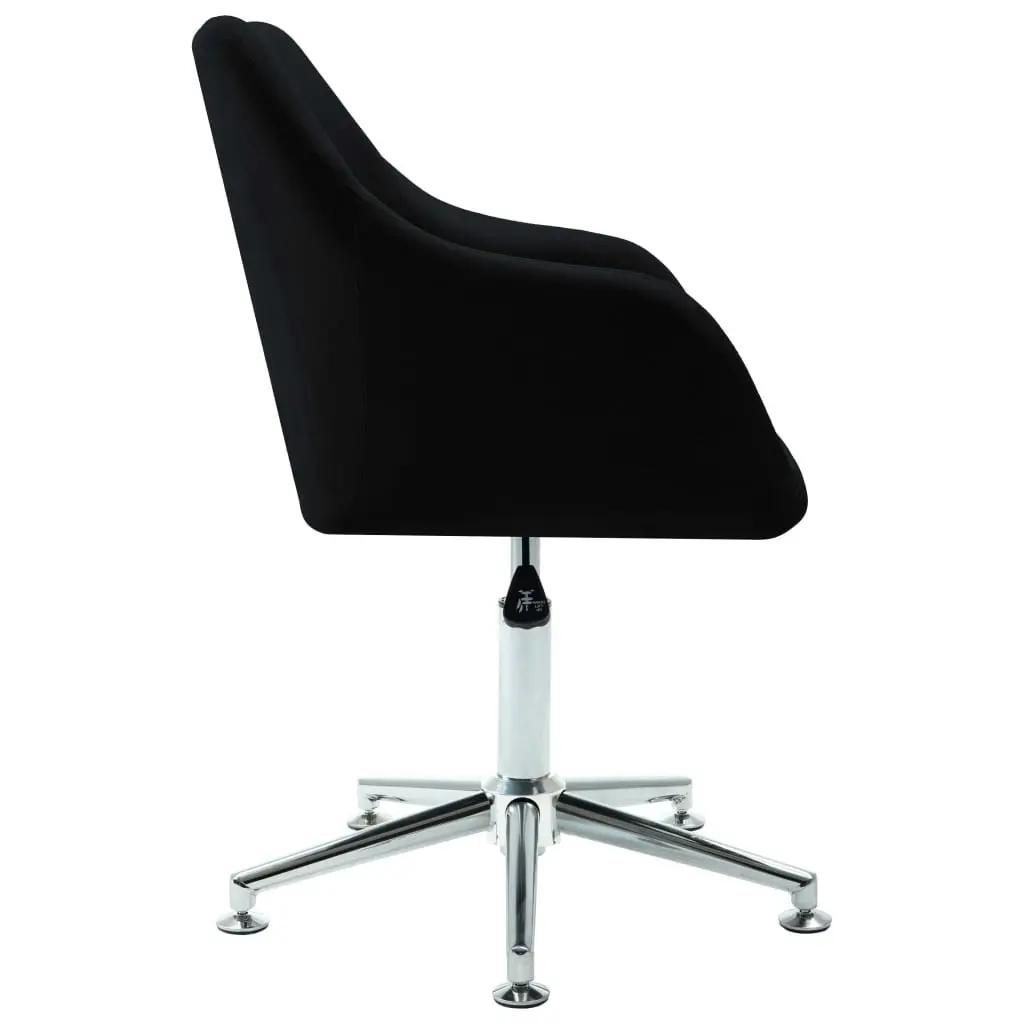 Swivel Office Chair Black Fabric 278511