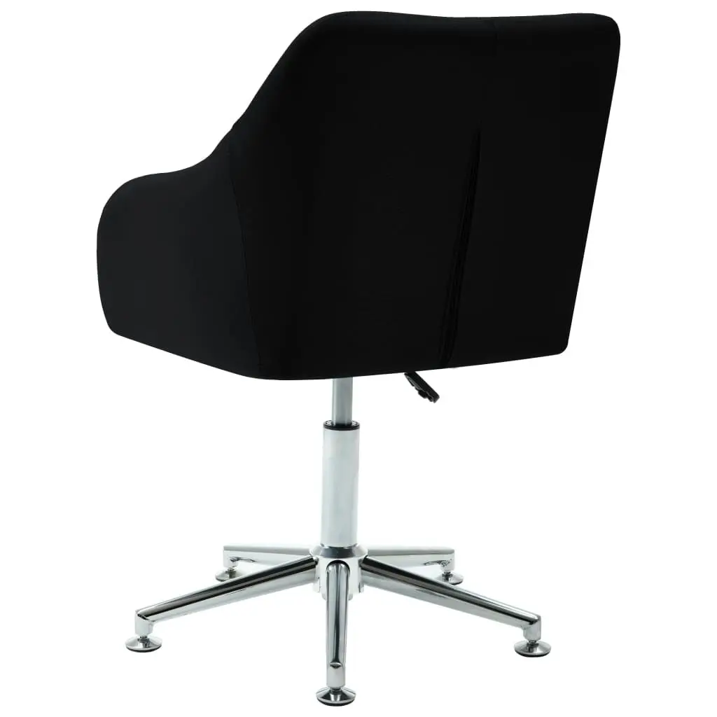 Swivel Office Chair Black Fabric 278511