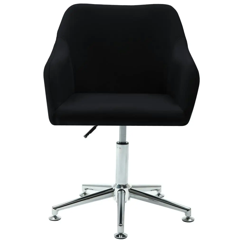 Swivel Office Chair Black Fabric 278511