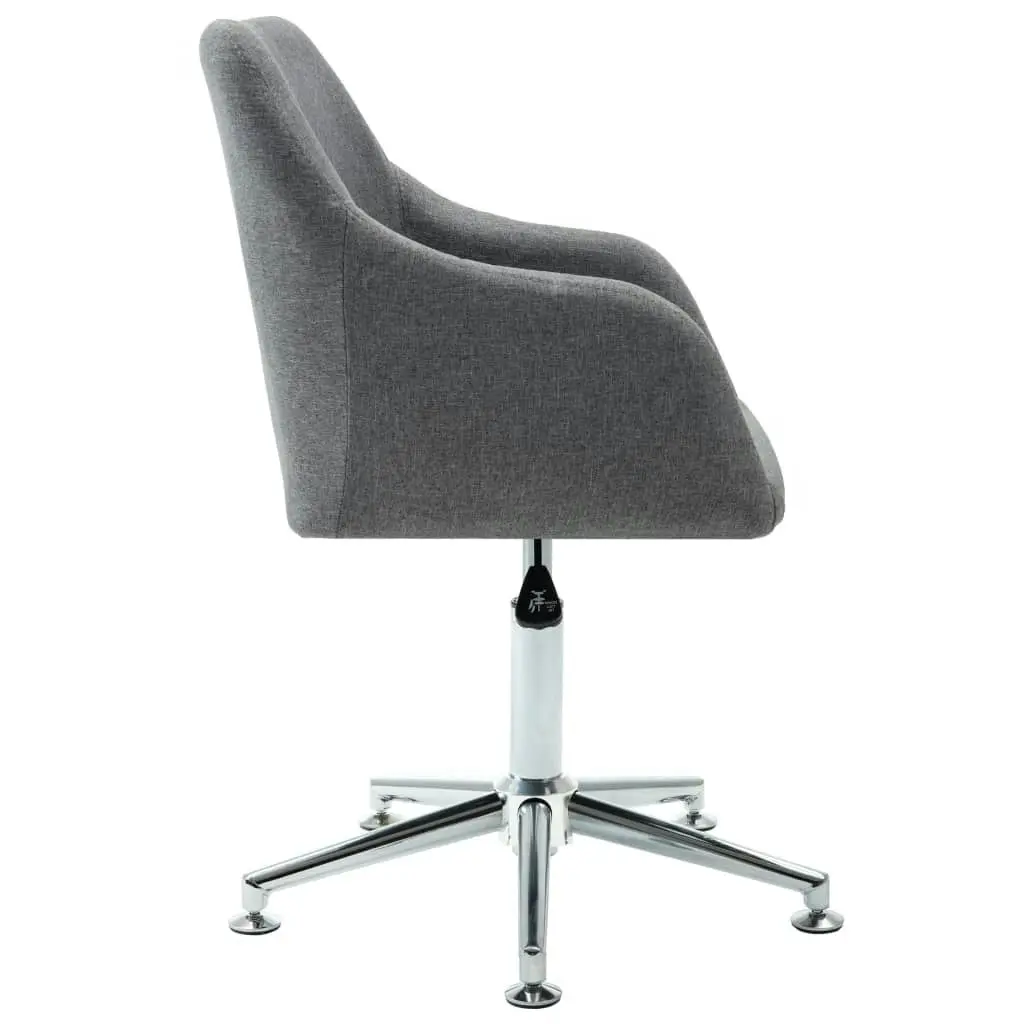 Swivel Office Chair Light Grey Fabric 278505