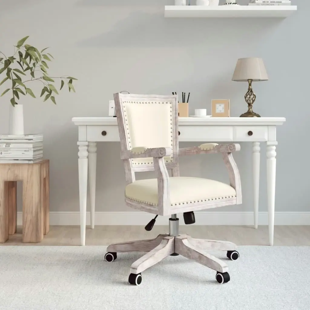 Swivel Office Chair Linen 344478