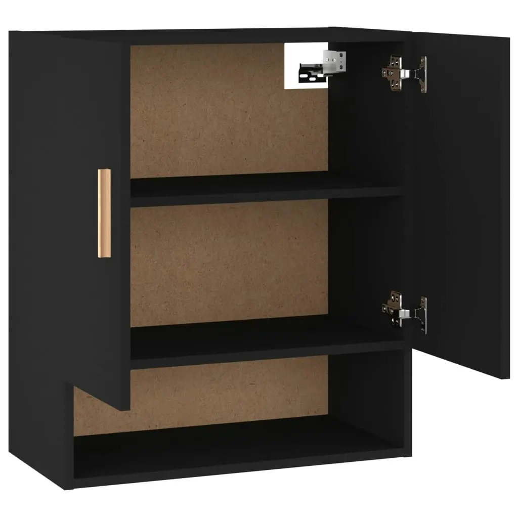 Wall Cabinet Black 60x31x70 cm Engineered Wood 812871