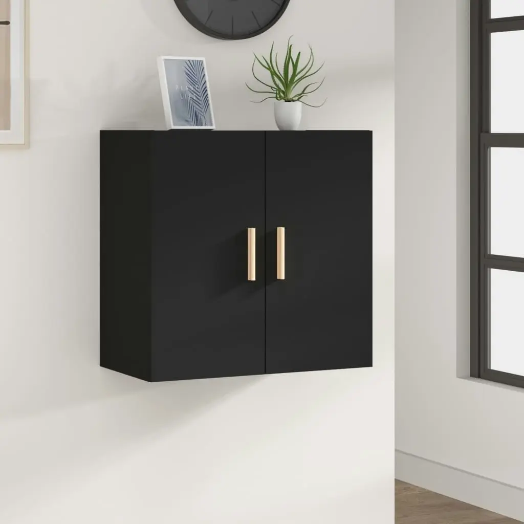 Wall Cabinet Black 60x30x60 cm Engineered Wood 812889