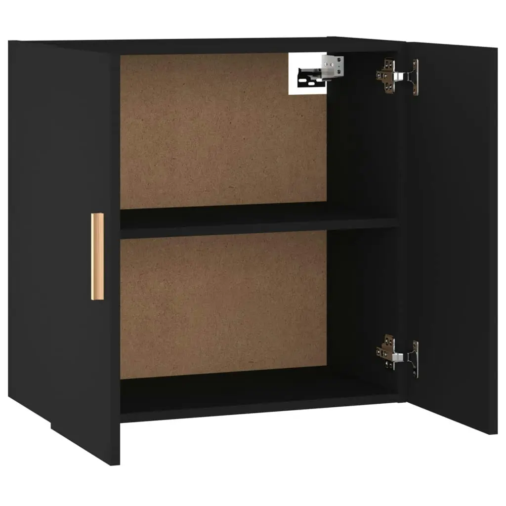 Wall Cabinet Black 60x30x60 cm Engineered Wood 812889