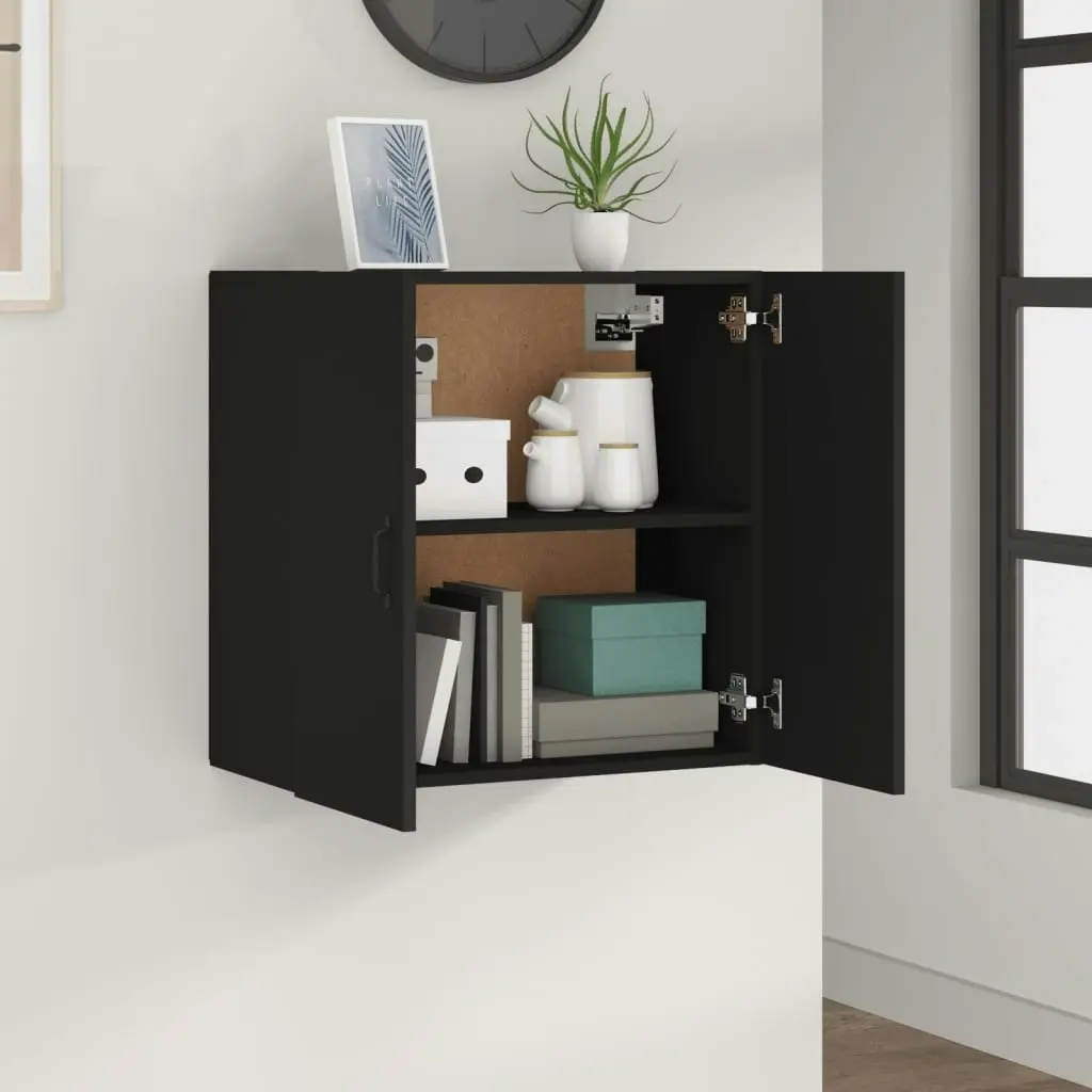 Wall Cabinet Black 60x31x60 cm Engineered Wood 812898