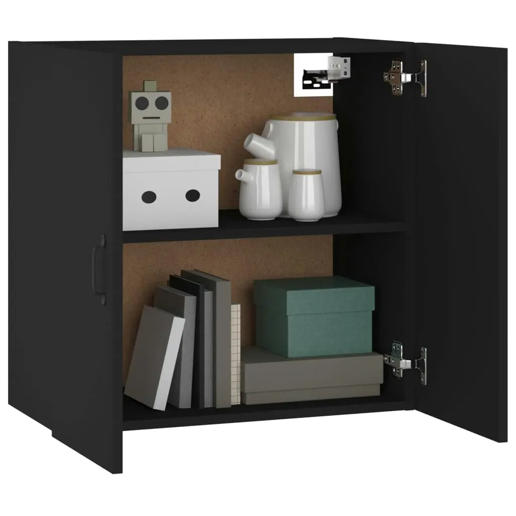 Wall Cabinet Black 60x31x60 cm Engineered Wood 812898