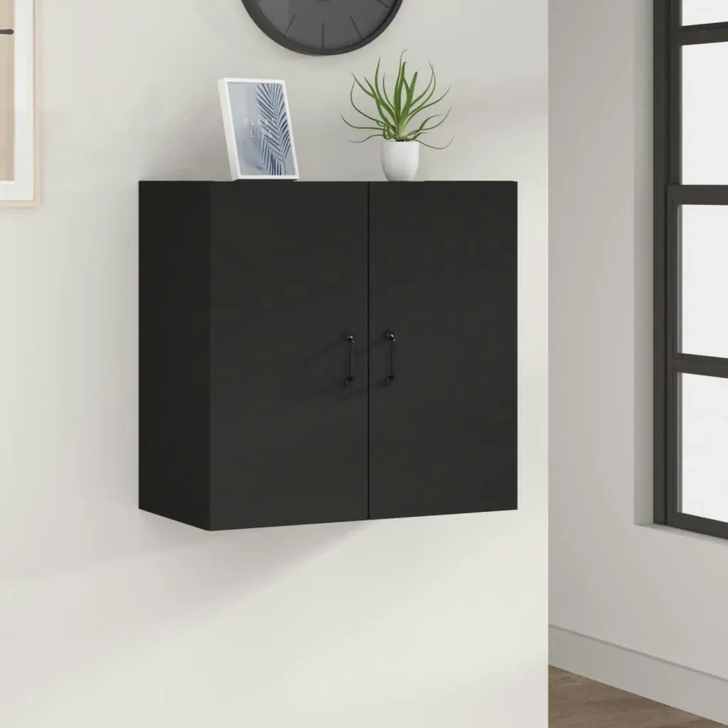 Wall Cabinet Black 60x31x60 cm Engineered Wood 812898