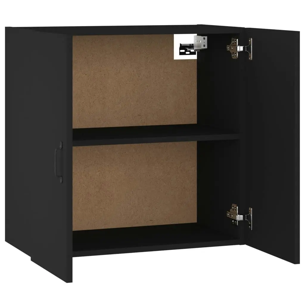 Wall Cabinet Black 60x31x60 cm Engineered Wood 812898