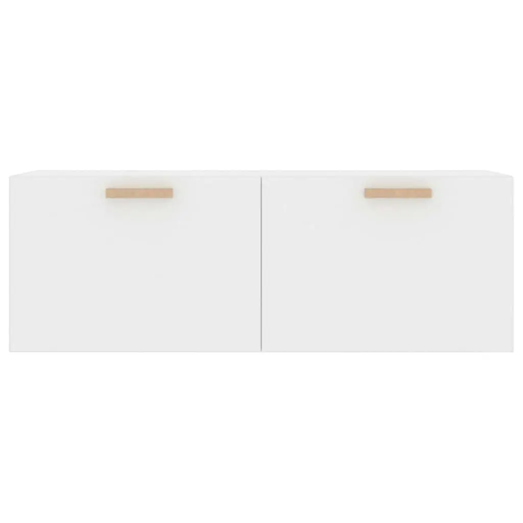 Wall Cabinet High Gloss White 100x36.5x35 cm Engineered Wood 812948