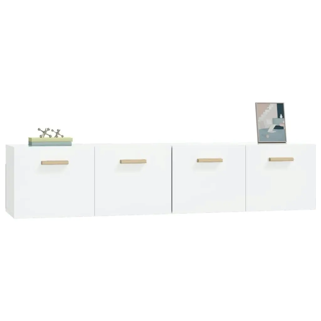 Wall Cabinets 2 pcs High Gloss White 80x35x36.5 cm Engineered Wood 3115648