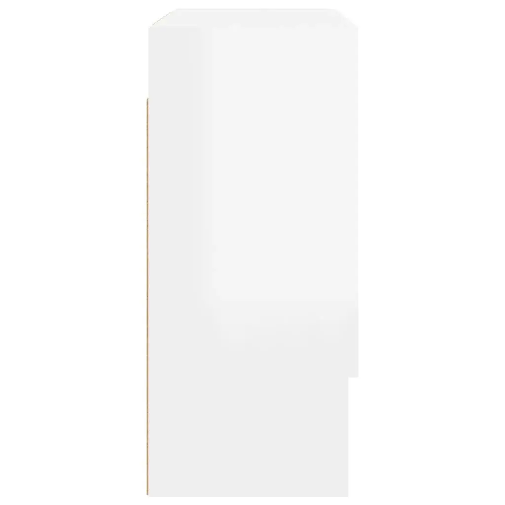 Wall Cabinet High Gloss White 60x31x70 cm Engineered Wood 812876