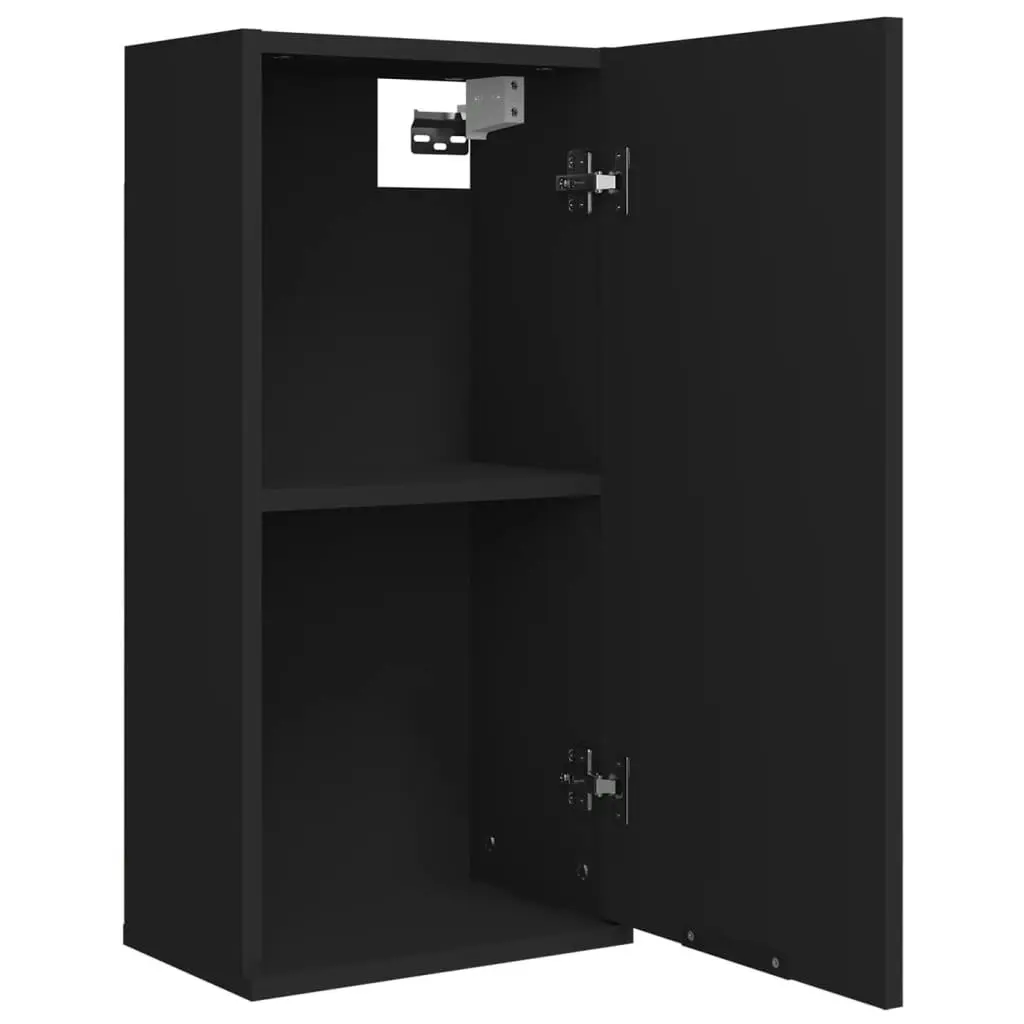 Wall-mounted Bathroom Cabinet Black 32x20x67 cm 811296