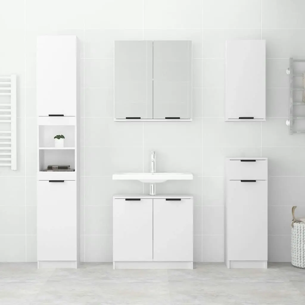 Wall-mounted Bathroom Cabinet White 32x20x67 cm 811295