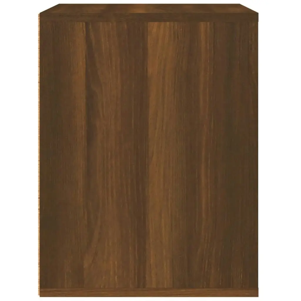 Wall-mounted Bedside Cabinet Brown Oak 50x36x47 cm 816863