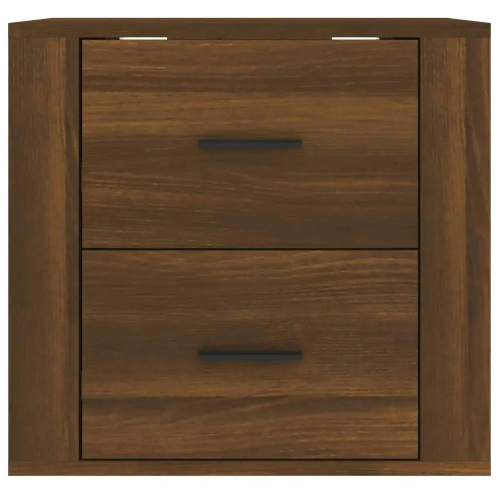 Wall-mounted Bedside Cabinet Brown Oak 50x36x47 cm 816863