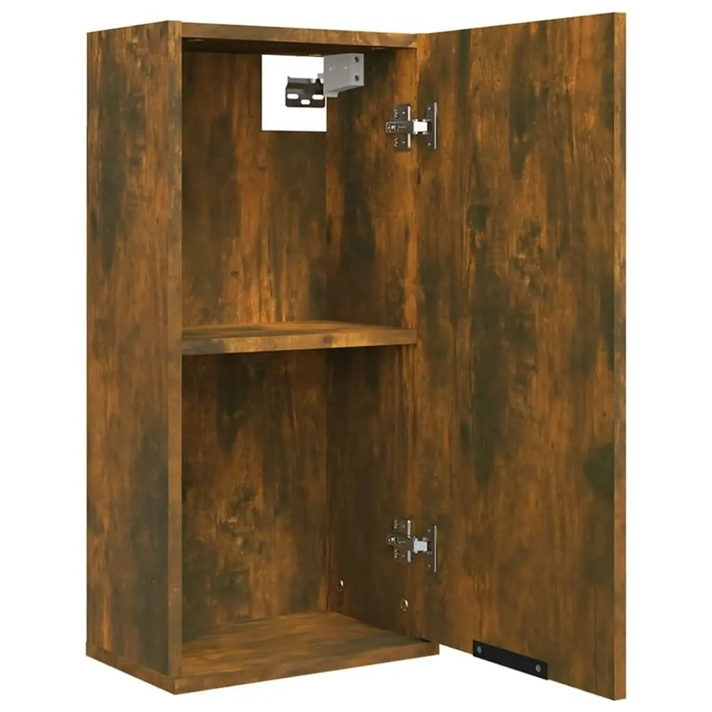 Wall-mounted Bathroom Cabinet Smoked Oak 32x20x67 cm 817060