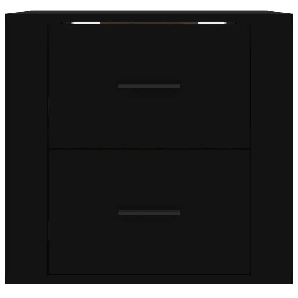 Wall-mounted Bedside Cabinet Black 50x36x47 cm 816857