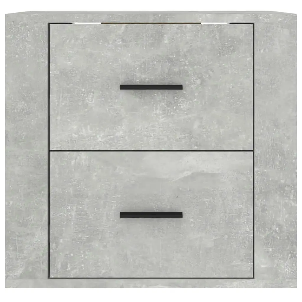 Wall-mounted Bedside Cabinet Concrete Grey 50x36x47 cm 816860