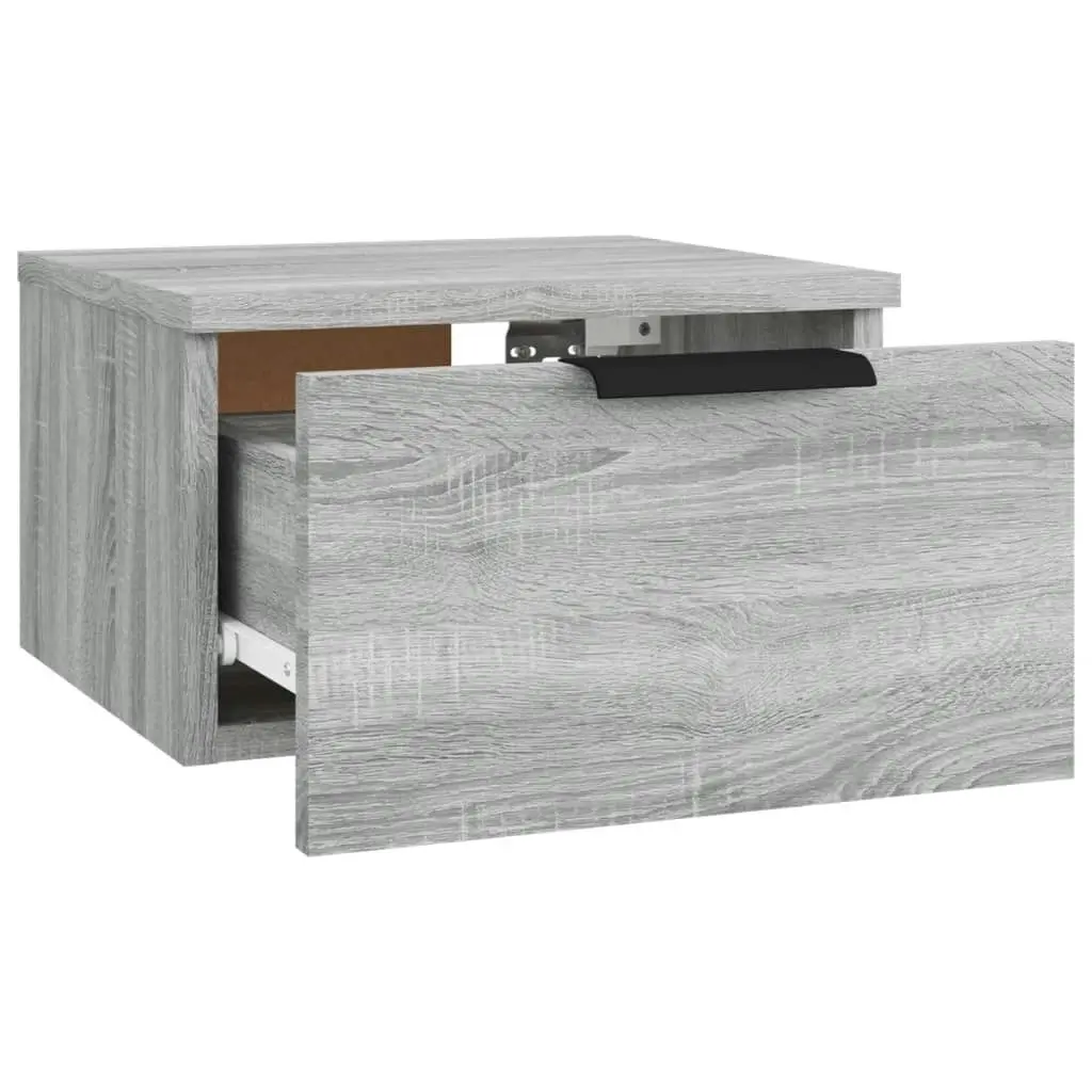 Wall-mounted Bedside Cabinets 2 pcs Grey Sonoma 34x30x20 cm 817090