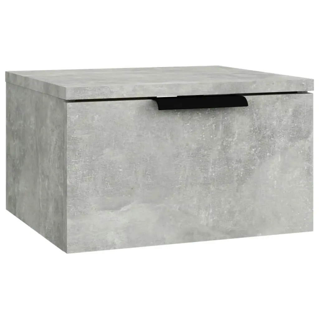 Wall-mounted Bedside Cabinets 2 pcs Concrete Grey 34x30x20 cm 811385