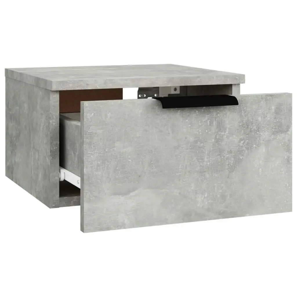 Wall-mounted Bedside Cabinets 2 pcs Concrete Grey 34x30x20 cm 811385