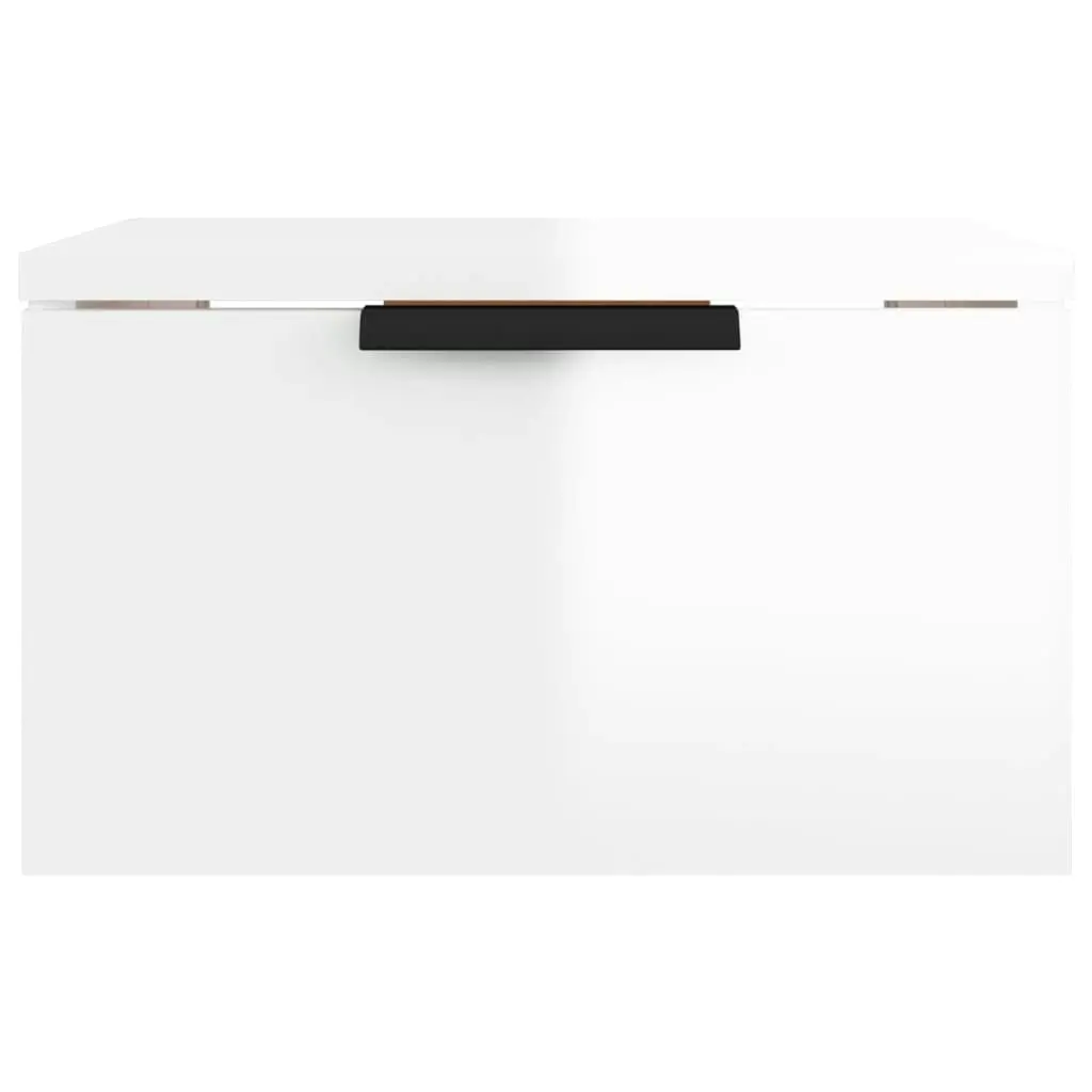 Wall-mounted Bedside Cabinets 2 pcs High Gloss White 34x30x20 cm 811389