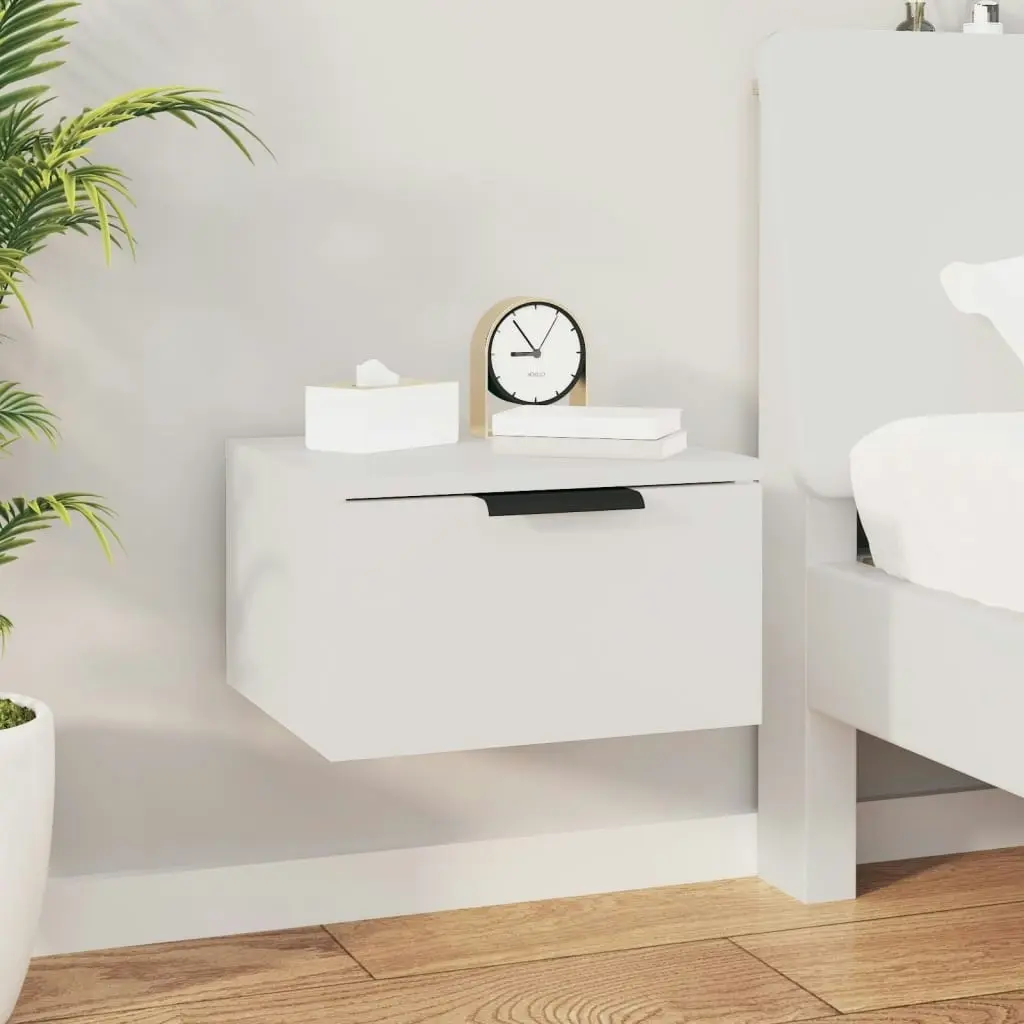 Wall-mounted Bedside Cabinets 2 pcs White 34x30x20 cm 811377