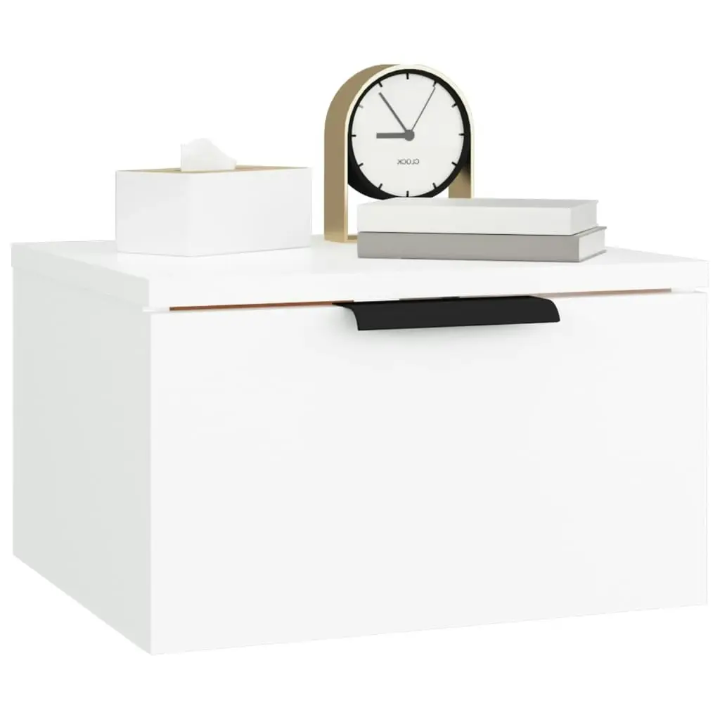 Wall-mounted Bedside Cabinets 2 pcs White 34x30x20 cm 811377