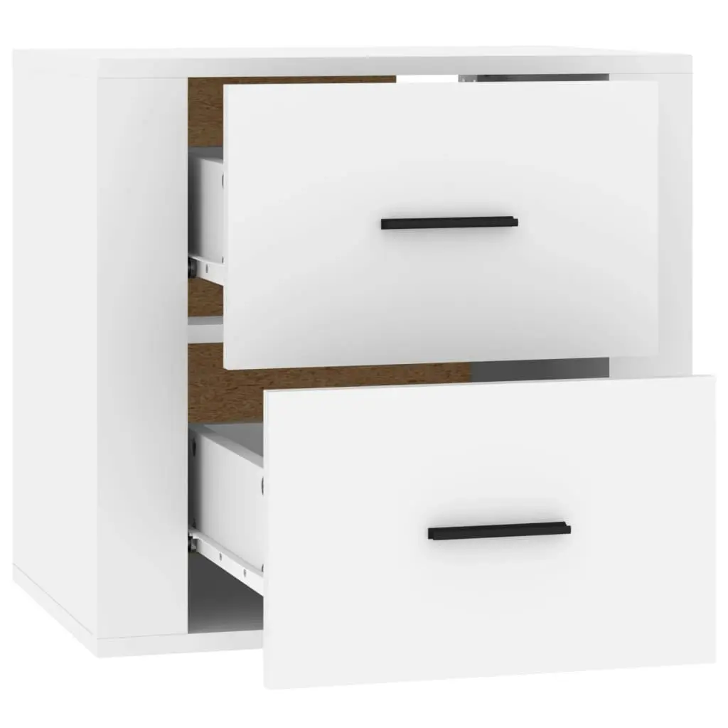 Wall-mounted Bedside Cabinet White 50x36x47 cm 816856