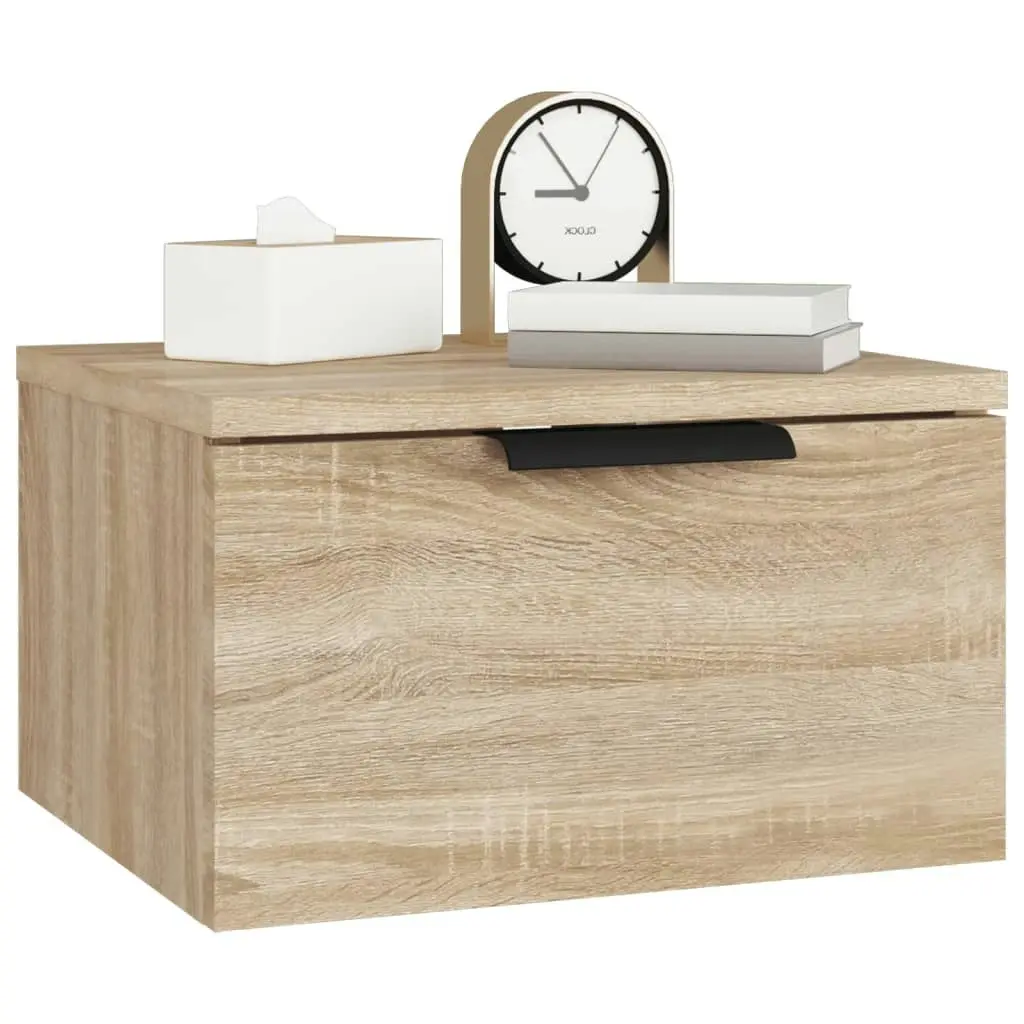 Wall-mounted Bedside Cabinets 2 pcs Sonoma Oak 34x30x20 cm 811383