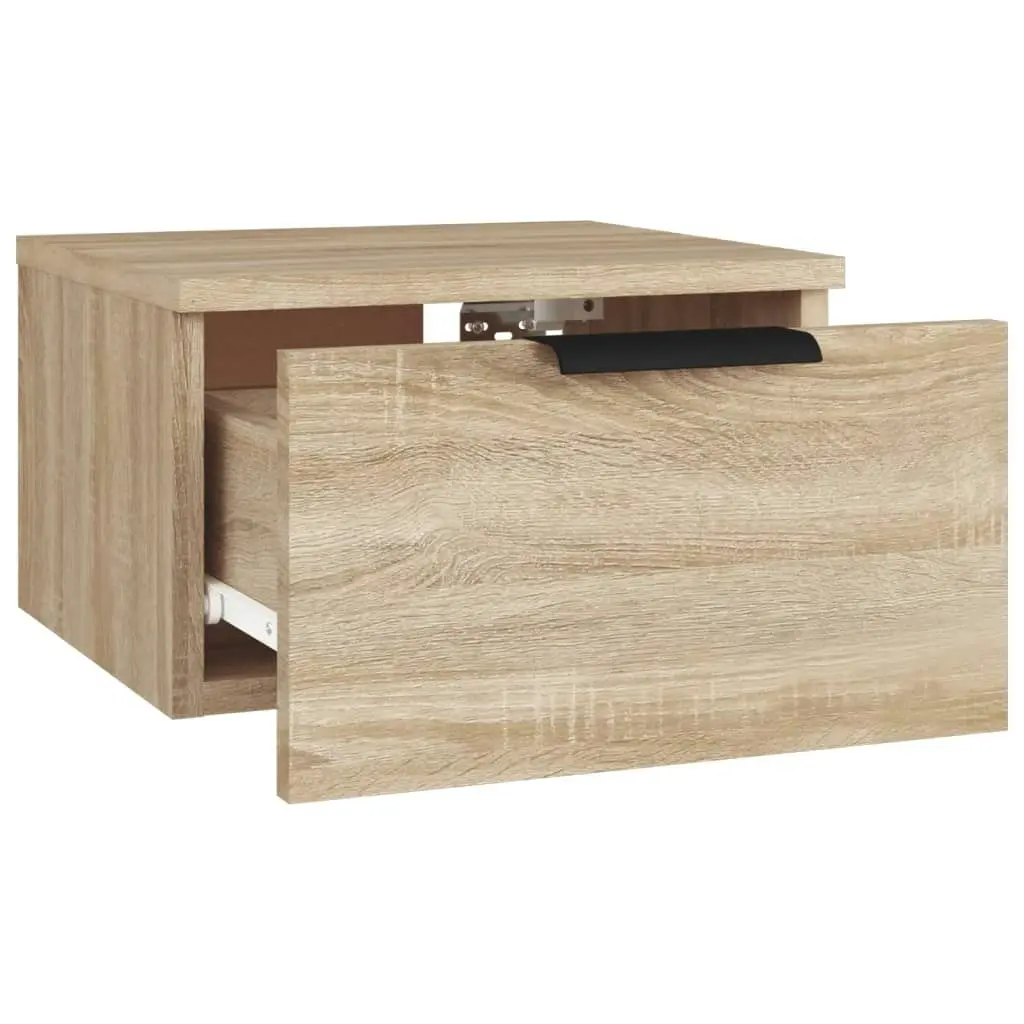 Wall-mounted Bedside Cabinets 2 pcs Sonoma Oak 34x30x20 cm 811383