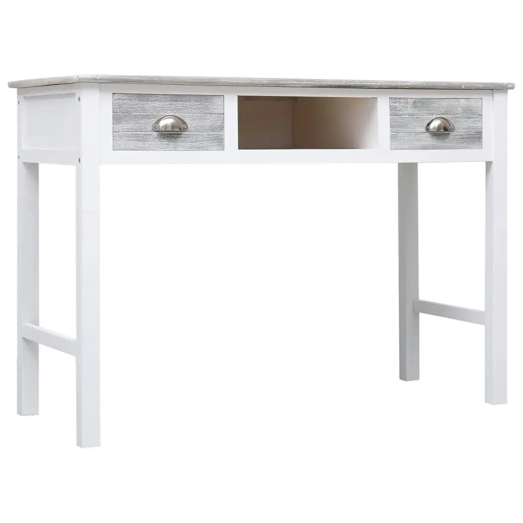 Writing Desk Grey 110x45x76 cm Wood 284153