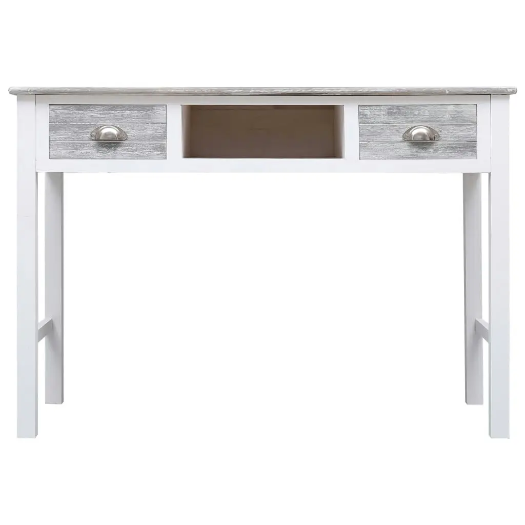 Writing Desk Grey 110x45x76 cm Wood 284153