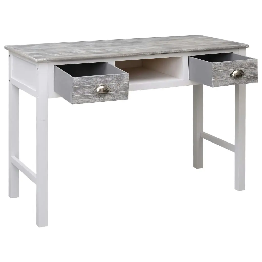 Writing Desk Grey 110x45x76 cm Wood 284153