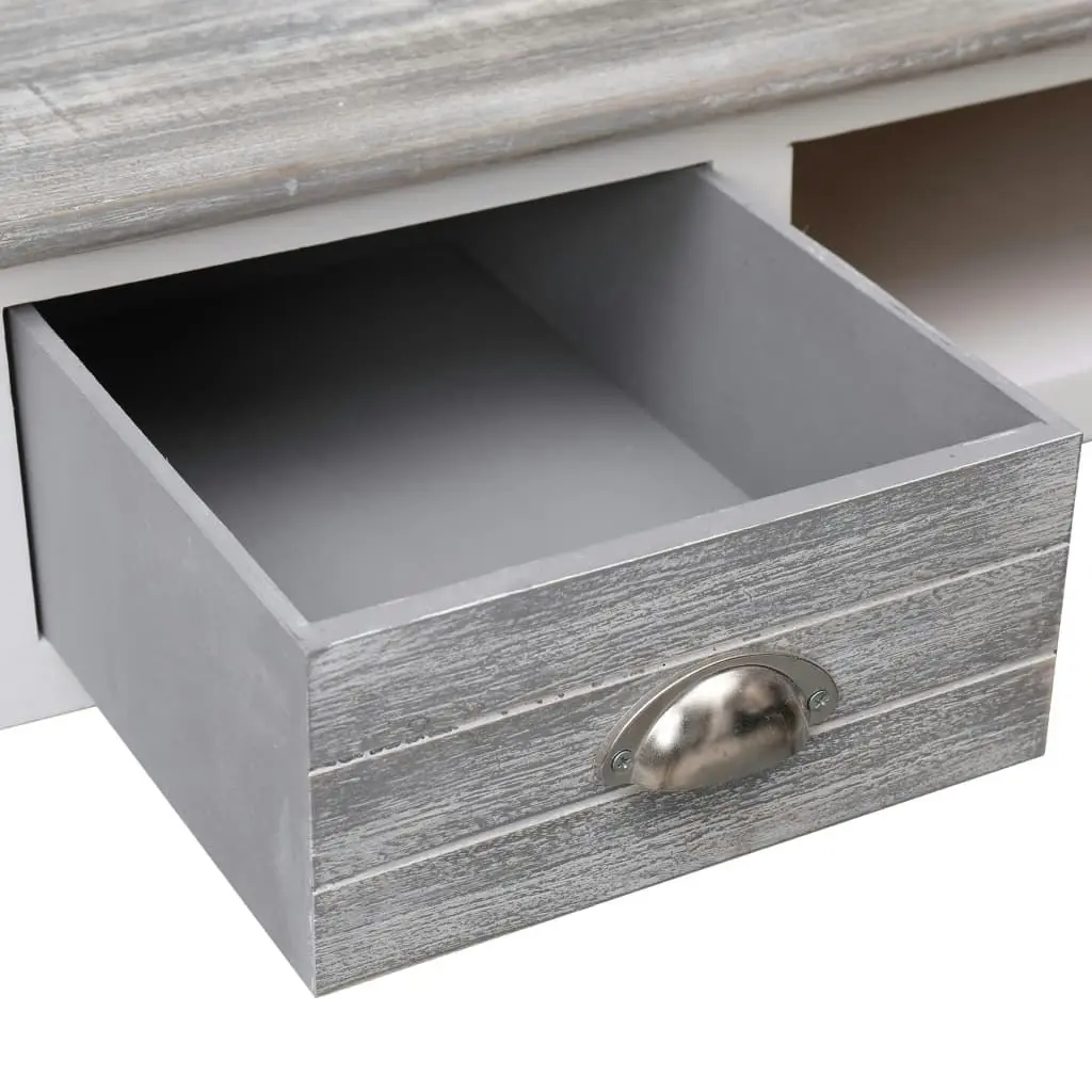 Writing Desk Grey 110x45x76 cm Wood 284153