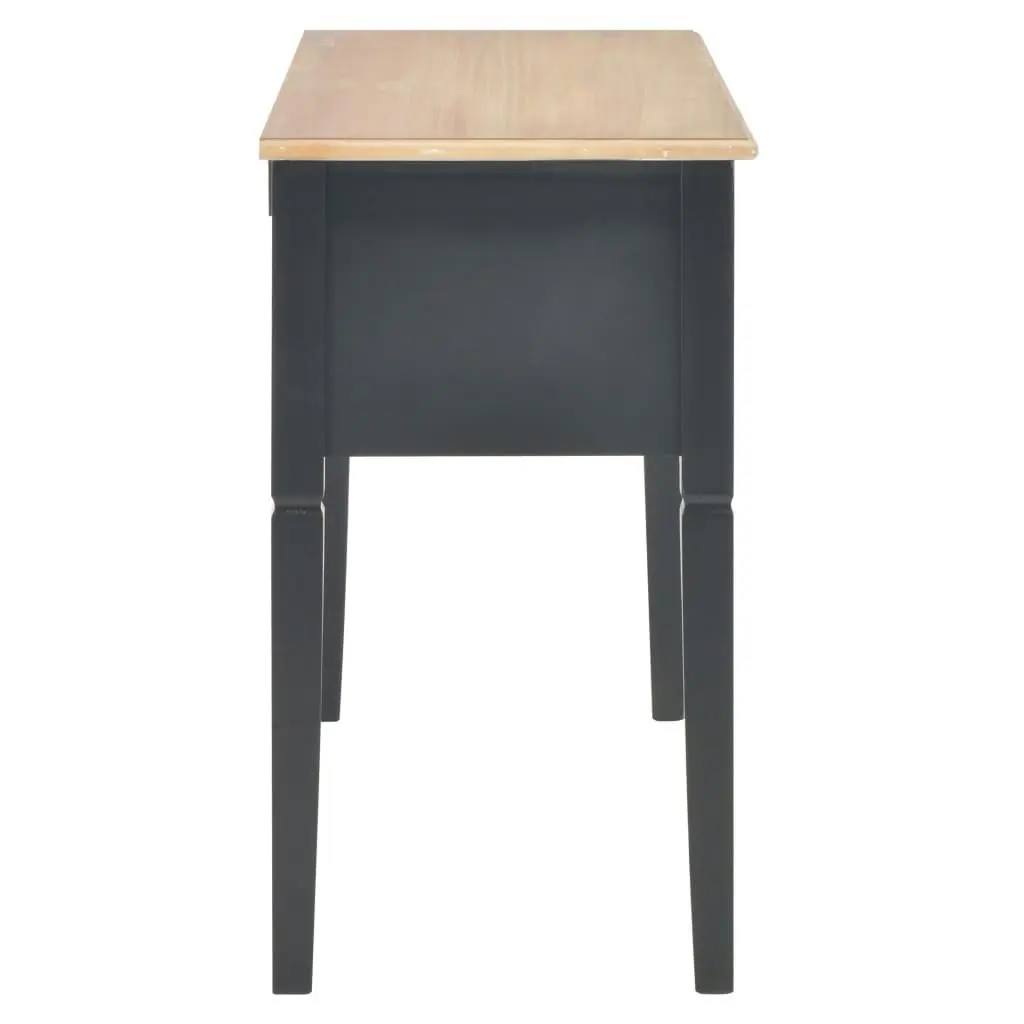 Writing Desk Black 109.5x45x77.5 cm Wood 280071