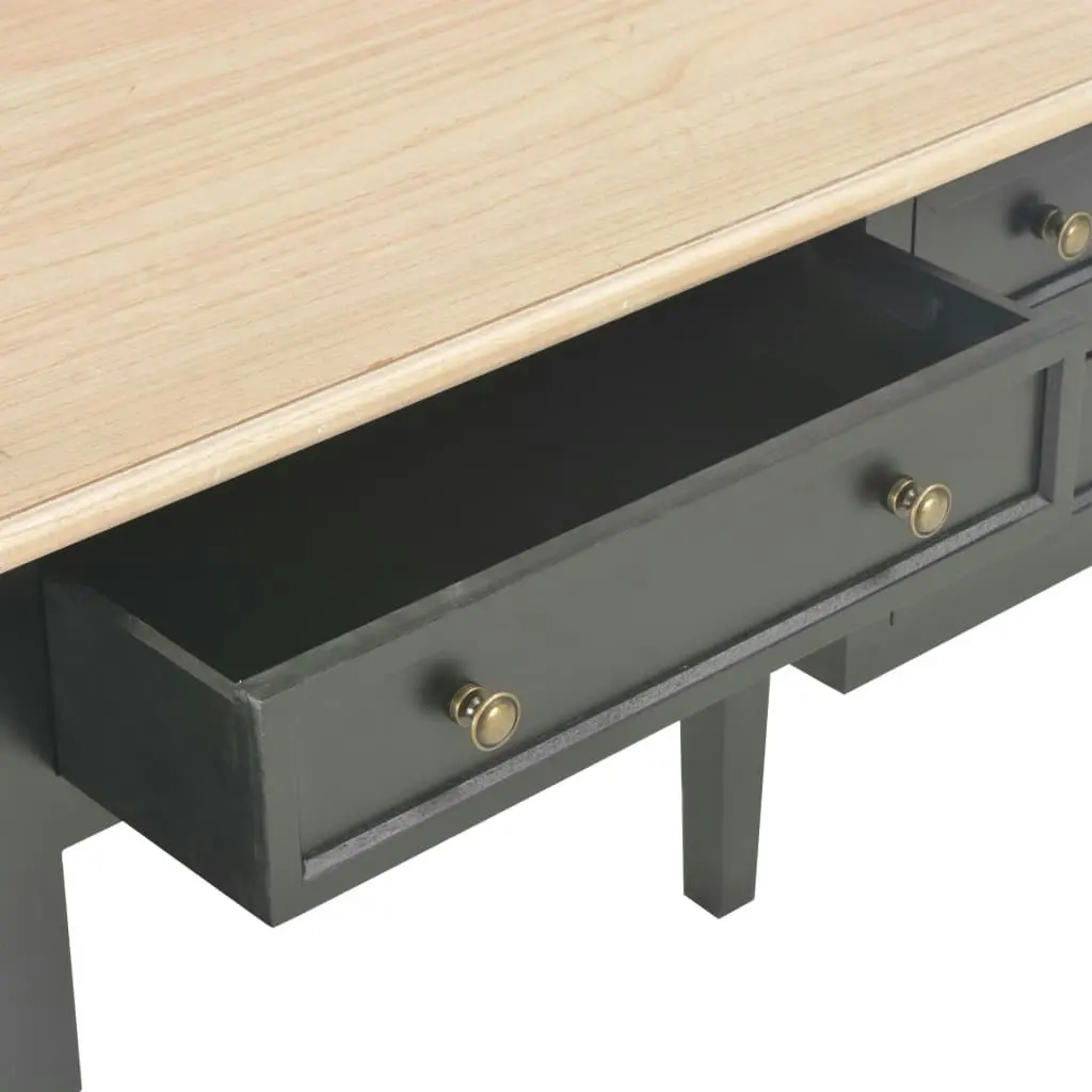 Writing Desk Black 109.5x45x77.5 cm Wood 280071