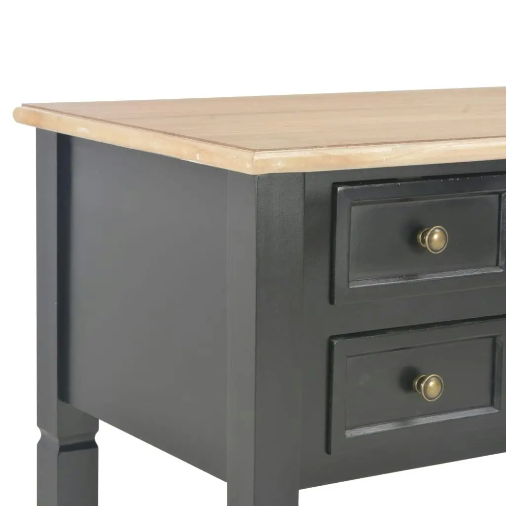 Writing Desk Black 109.5x45x77.5 cm Wood 280071