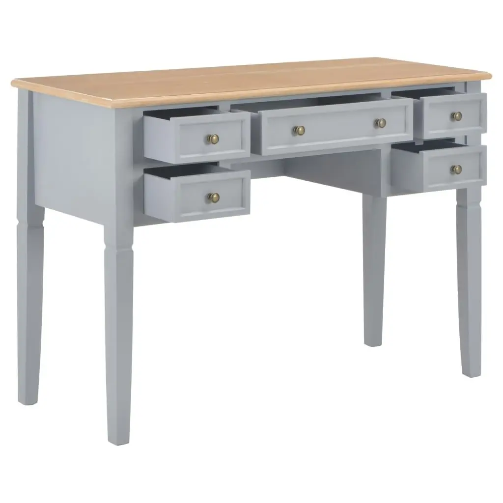 Writing Desk Grey 109.5x45x77.5 cm Wood 280070