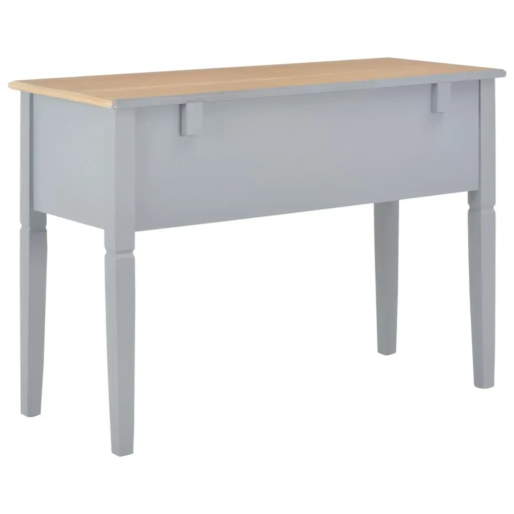 Writing Desk Grey 109.5x45x77.5 cm Wood 280070