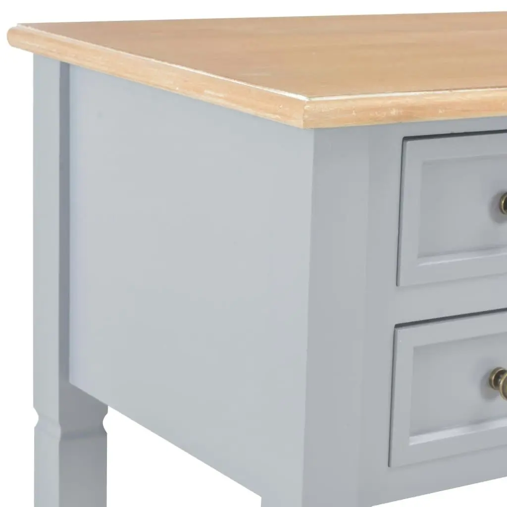 Writing Desk Grey 109.5x45x77.5 cm Wood 280070