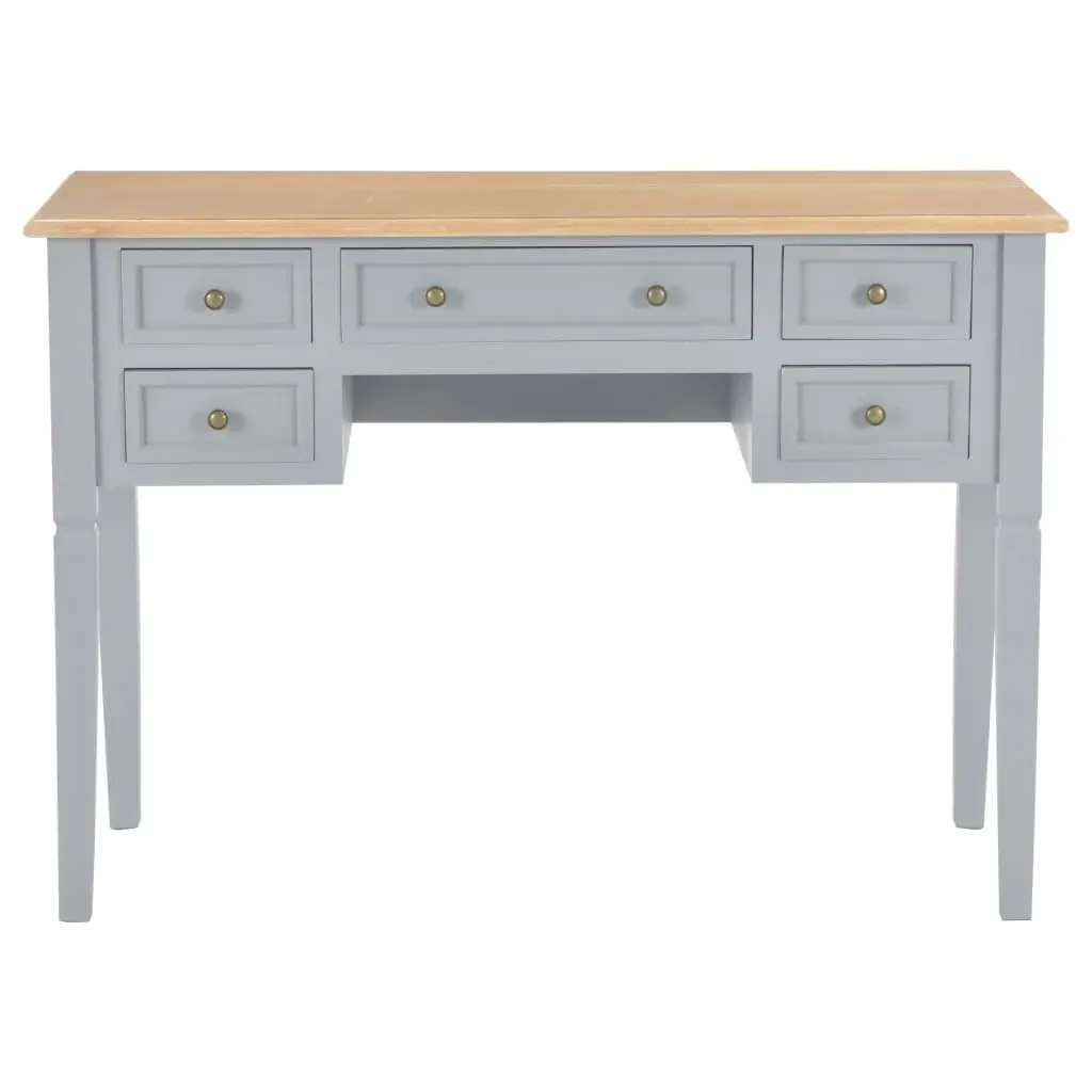 Writing Desk Grey 109.5x45x77.5 cm Wood 280070